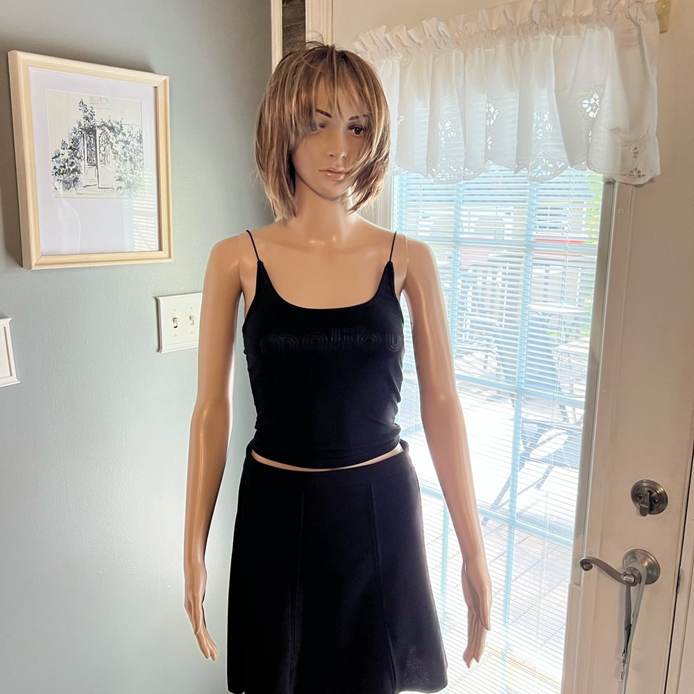 La‎ Hearts Cropped Tank Top SZ XS